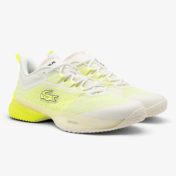 Giày Thể Thao Nam Lacoste AG-LT23 Ultra x Daniil Medvedev 50SMA0010 HT3 Màu Trắng Phối Vàng Size 41