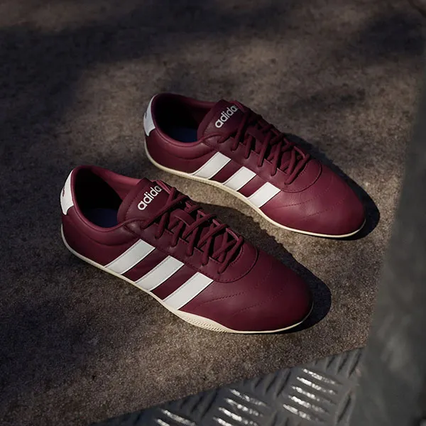 Giày Thể Thao Nữ Adidas Grand Court JQ7242 Màu Đỏ Mận Size 4 UK