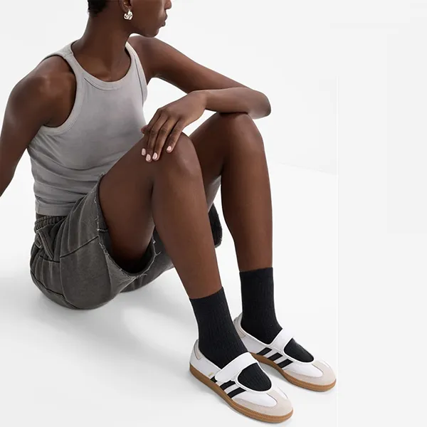 Giày Thể Thao Nữ Adidas Samba Jane JR1402 Màu Trắng Size 6 UK