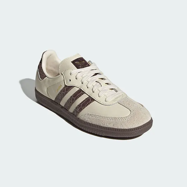 Giày Thể Thao Nữ Adidas SAMBA OG IH3980 Màu Kem Nâu Size 7 UK