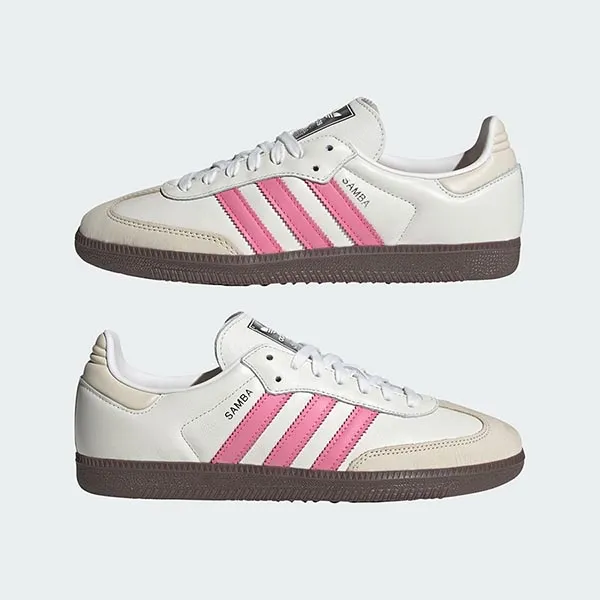 Giày Thể Thao Nữ Adidas Samba OG White Lucid Pink IG1962 Màu Trắng Hồng Size 37