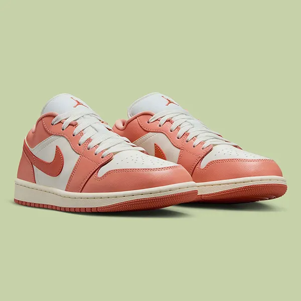 Giày Thể Thao Nữ Nike Air Jordan 1 Low Madder Root DC0774-180 Màu Hồng Trắng Size 36.5