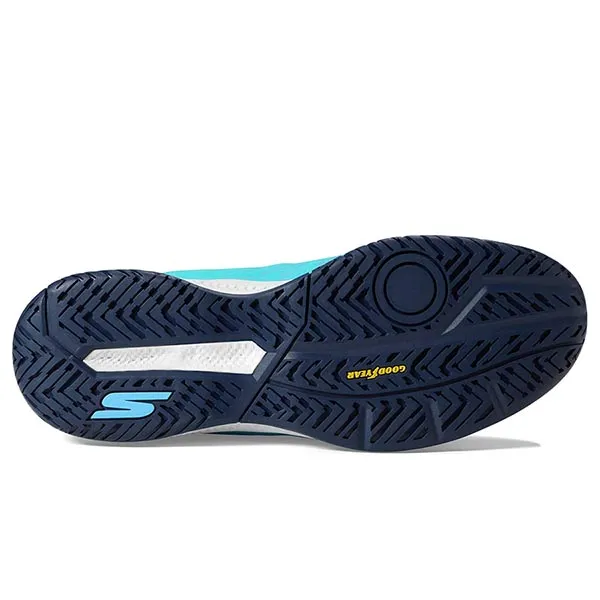 Giày Thể Thao Nữ Skechers Viper Court Pickleball Tennis Shoes With Arch Fit Turquoise Màu Xanh Ngọc Size 36