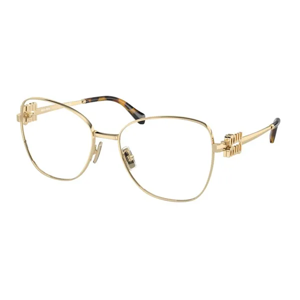 Gọng Kính Cận Nữ Miu Miu 0MU 50XV ZVN1O1 Eyeglasses Màu Vàng Nâu