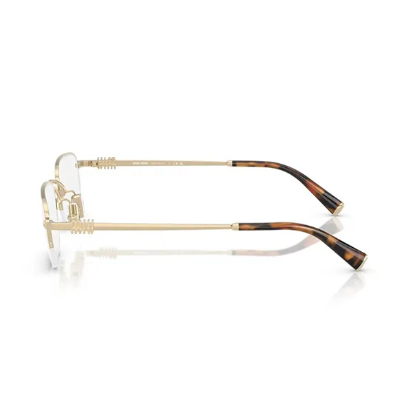 Gọng Kính Cận Nữ Miu Miu 52WV ZVN1O1 Eyeglasses Màu Vàng Nâu