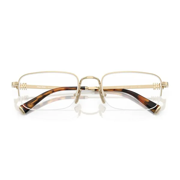 Gọng Kính Cận Nữ Miu Miu 52WV ZVN1O1 Eyeglasses Màu Vàng Nâu