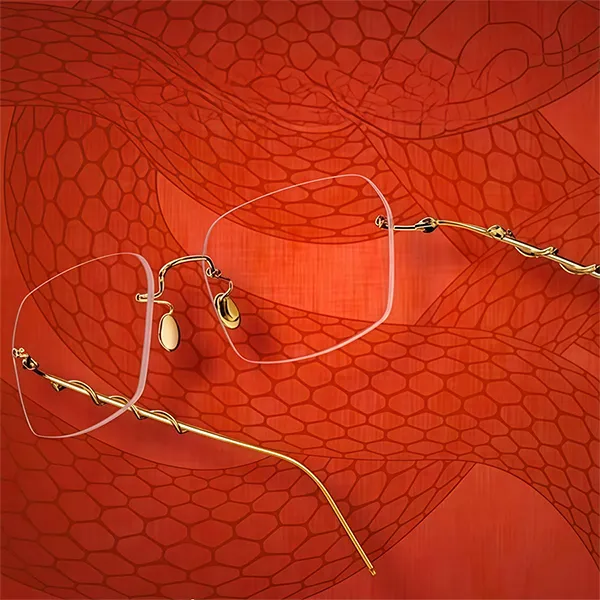 Gọng Kính Nam Lindberg Precsoilt D068 059BC Màu Vàng Gold