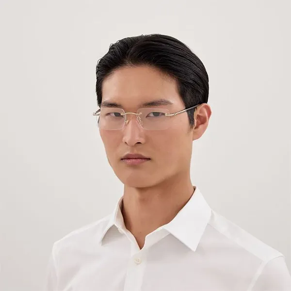 Gọng Kính Nam Montblanc MB0444O 002 Màu Bạc - Đen