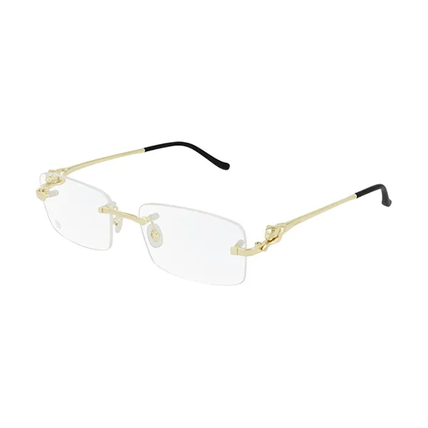Gọng Kính Nữ Cartier CT0281O 003 Màu Vàng Đen
