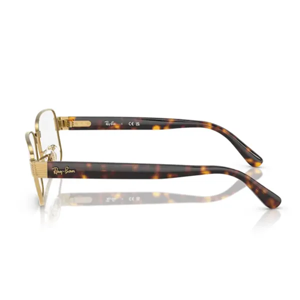 Gọng Kính Unisex Rayban Eyeglasses 0RX6529 250054 Màu Gold/Havana