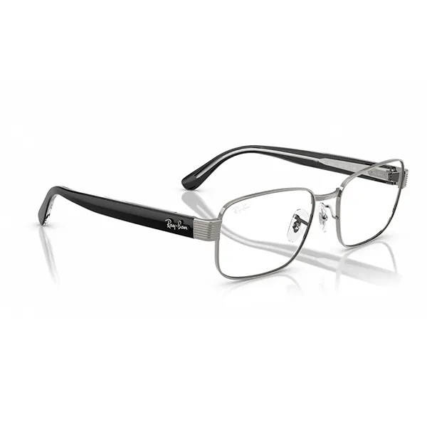 Gọng Kính Unisex Rayban Eyeglasses 0RX6529 250254 Màu Bạc/Đen