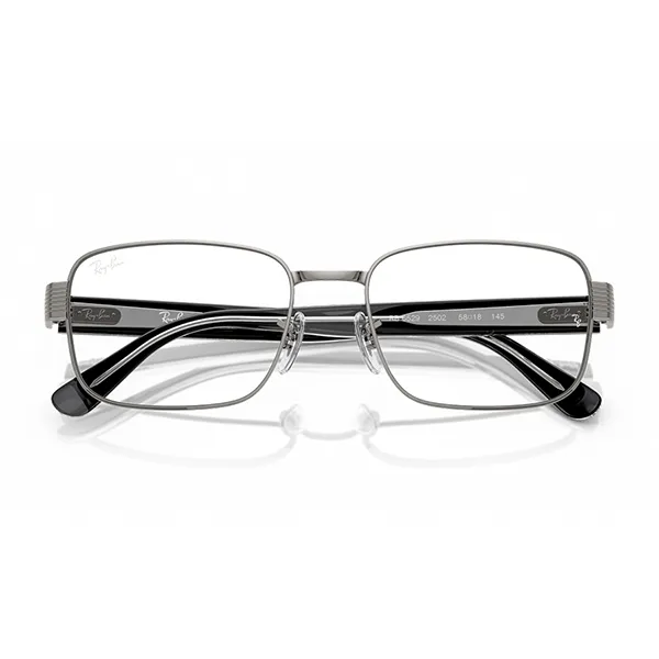 Gọng Kính Unisex Rayban Eyeglasses 0RX6529 250254 Màu Bạc/Đen