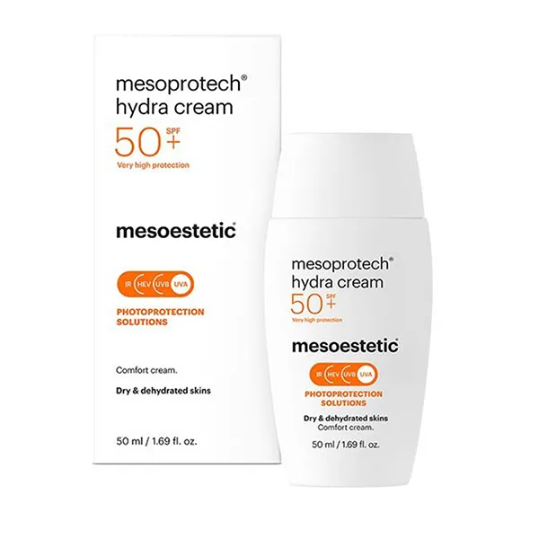 Kem Chống Nắng Hỗ Trợ Dưỡng Ẩm Mesoestetic Hydra Cream SPF 50+ 50ml