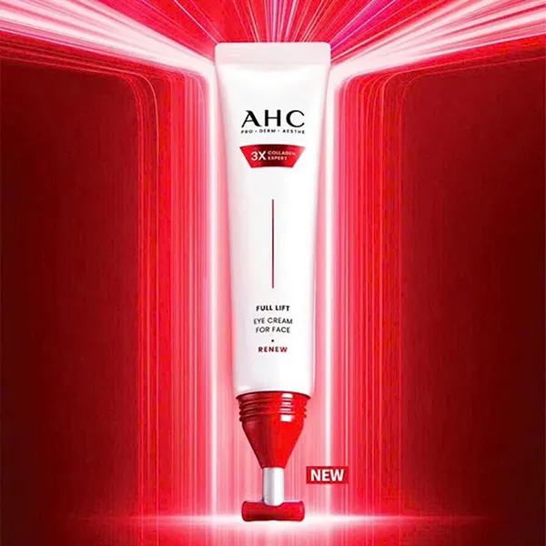 Kem Dưỡng Hỗ Trợ Trẻ Hóa Da Mặt Và Mắt AHC 3X Collagen Exoert Full Lift Eye Cream For Face 40ml