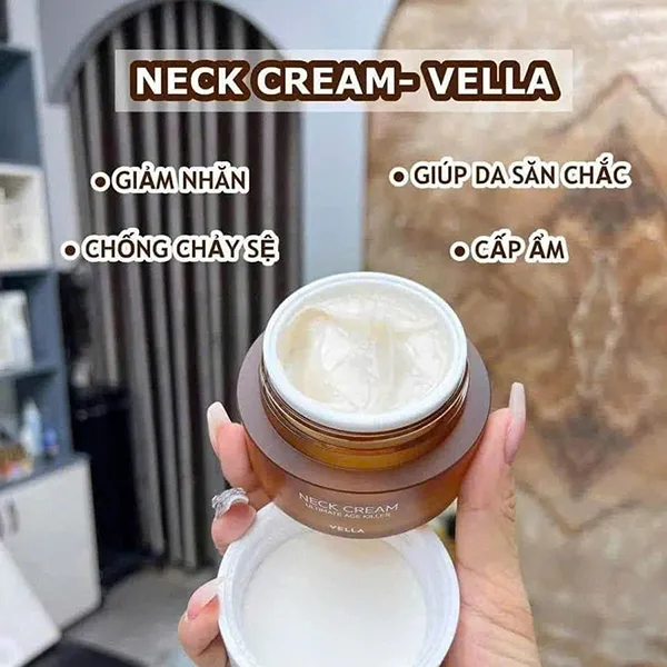 Kem Dưỡng Hỗ Trợ Trẻ Hóa Da Vùng Cổ Vella Ultimate Age Killer Neck Cream 50ml