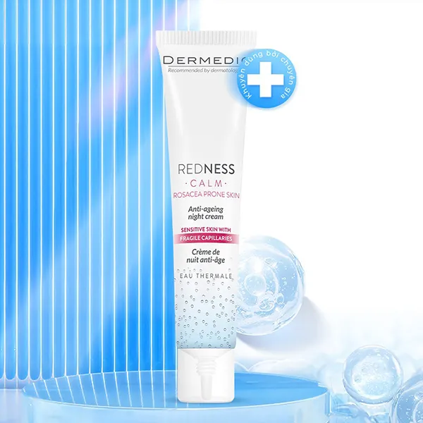 Kem Dưỡng Phục Hồi Da Mẩn Đỏ Nhạy Cảm Dermedic Rosacea Prone Skin Anti-Ageing Night Cream 40ml