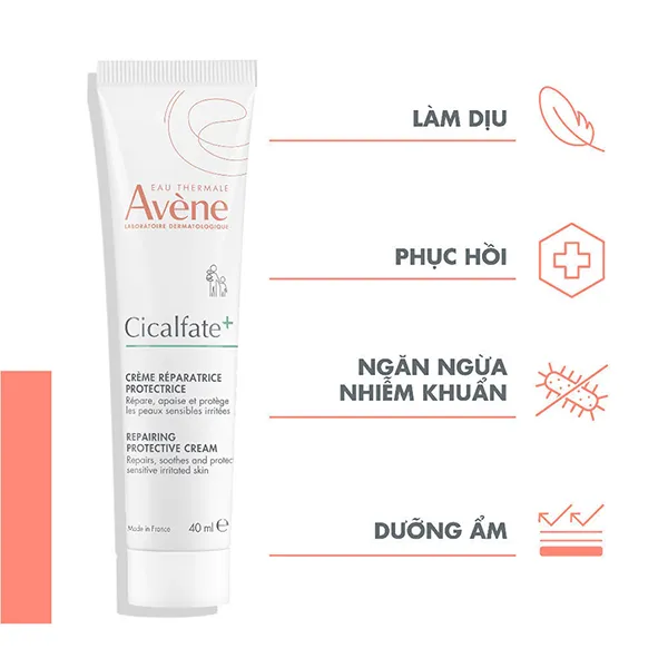 Kem Dưỡng Phục Hồi Làm Dịu Da Avène Cicalfate+ Creme 40ml