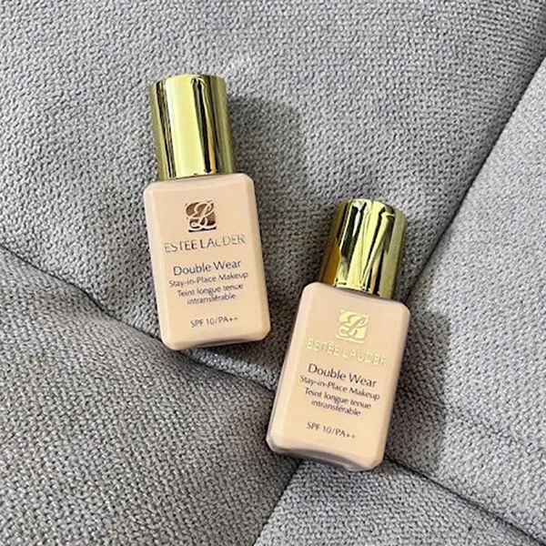 Combo 2 Lọ Kem Nền Estée Lauder Double Wear Stay In Place Makeup Teint Longue Tenue Intransférable SPF 10/PA++ Tone 1W1 Bone 5ml x 2