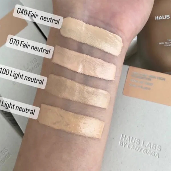 Kem Nền Haus Labs By Lady Gaga Triclone Skin Tech Foundation Tone 040 Fair Neutral
