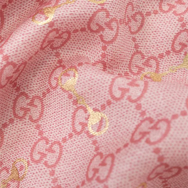 Khăn Choàng Gucci Shaw Gucci Shawl With GG Màu Hồng