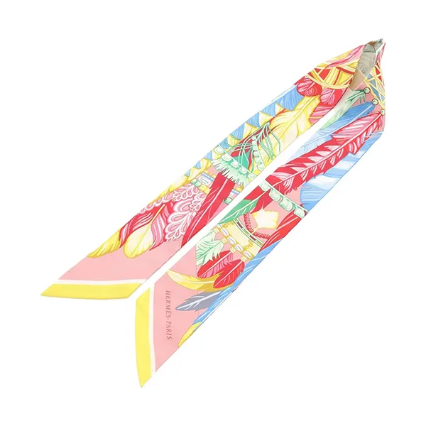 Khăn Lụa Nữ Hermès Twilly Danse Pacifique Ribbon Scarf Pink Màu Hồng