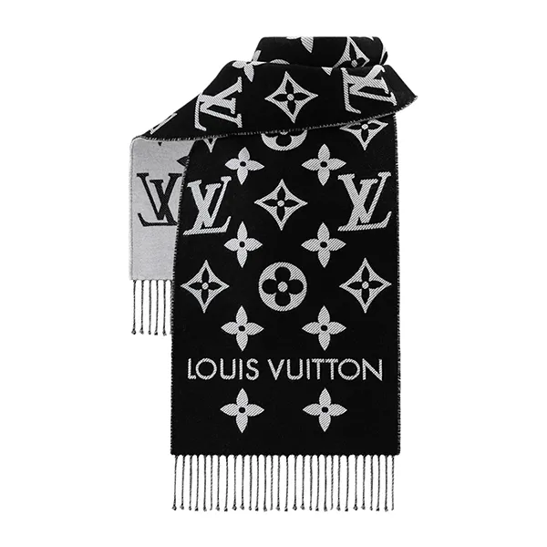 Khăn Quàng Cổ Louis Vuitton LV Essential Scarf M77853 Màu Đen