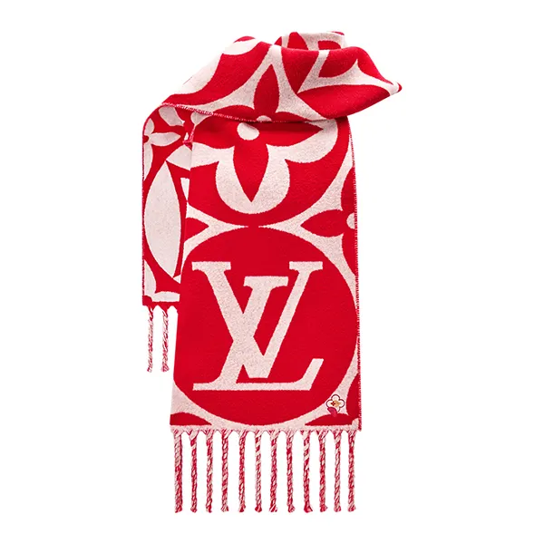 Khăn Quàng Cổ Louis Vuitton LV Reykjavik 2.0 Scarf M98017 Màu Đỏ