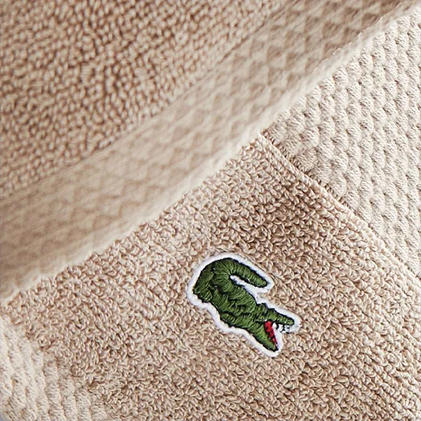 Khăn Tắm Lacoste Heritage Anti-Microbial Supima Cotton Hand Towel 4000000161 Sand Màu Nâu