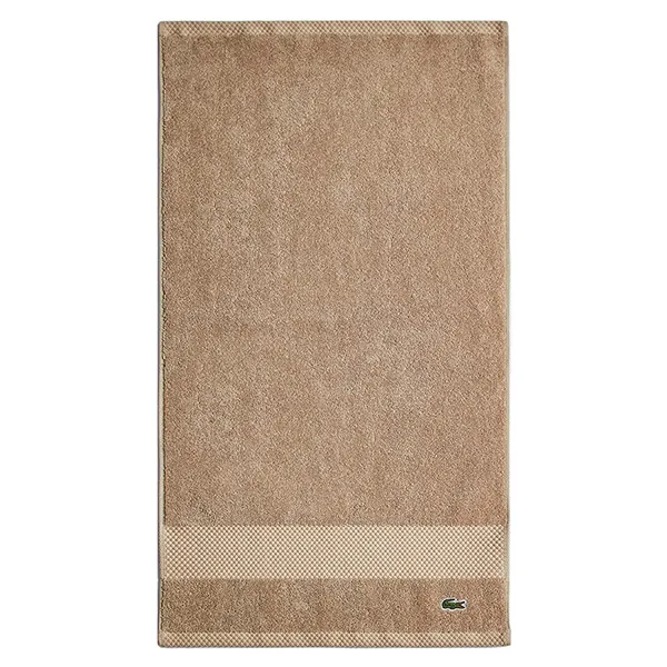 Khăn Tắm Lacoste Heritage Anti-Microbial Supima Cotton Hand Towel 4000000161 Sand Màu Nâu