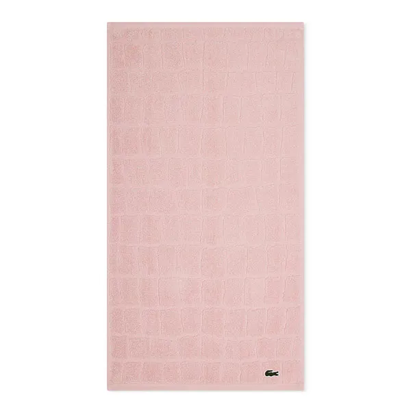 Khăn Tắm Lacoste Heritage Croc Scale Cotton Hand Towel 55268-LACTWL1-013 Light Pink Màu Hồng