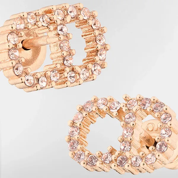 Khuyên Tai Nữ Dior Clair D Lune Stud Earrings E4419WOMCY_D12P Màu Vàng Hồng
