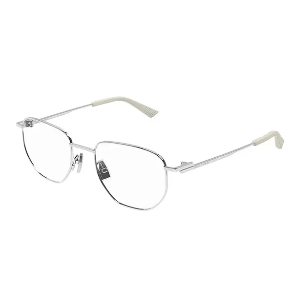 Kính Mắt Cận Bottega Veneta Eyeglasses BV1301O 002 50mm Màu Bạc