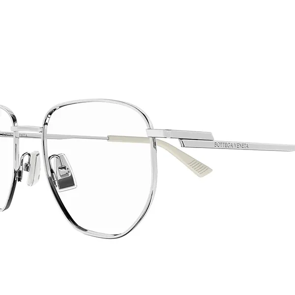 Kính Mắt Cận Bottega Veneta Eyeglasses BV1301O 002 50mm Màu Bạc