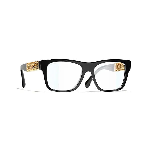 Kính Mắt Cận Chanel Eyeglasses Square Glasses 0CH3478 C622 Black Màu Đen