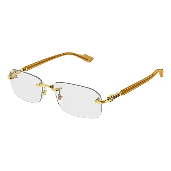 Kính Mắt Cận Gucci Eyeglasses GG1221O 006 Màu Vàng