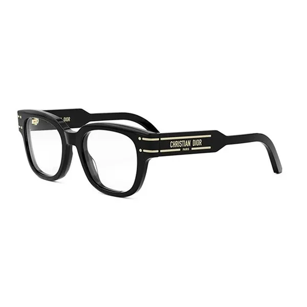 Kính Mắt Cận Unisex Dior Signatureo S6I 1000 Black Square Glasses Màu Đen