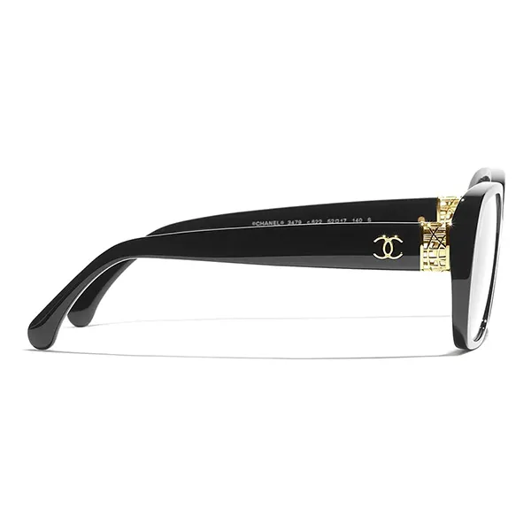Kính Mắt Cận Chanel Eyeglasses 0CH3479 C622 Màu Đen Size 52