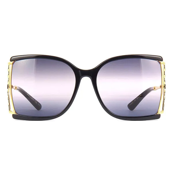 Kính Mát Nữ Gucci Sunglasses GG0592S 002 Màu Đen - Vàng