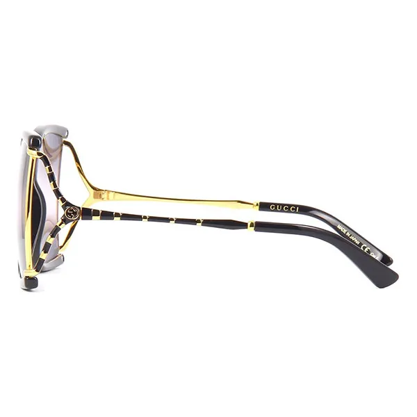 Kính Mát Nữ Gucci Sunglasses GG0592S 002 Màu Đen - Vàng