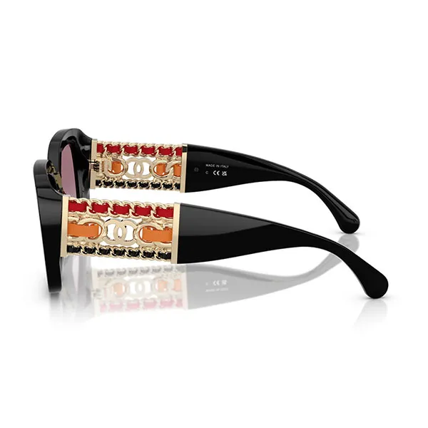 Kính Mát Nữ Chanel Black Violet Gradient 0CH5535Q C622S1 Màu Đen