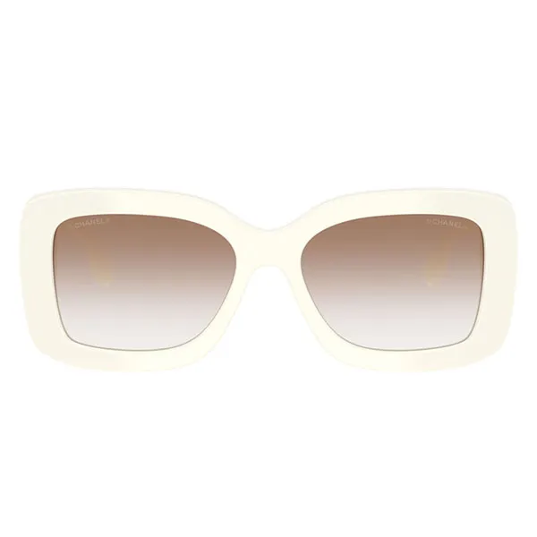 Kính Mát Nữ Chanel White Clear Gradient Brown 0CH5535Q 125513 Màu Trắng