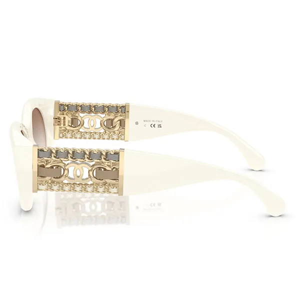 Kính Mát Nữ Chanel White Clear Gradient Brown 0CH5536Q 125513 Màu Nâu Trắng