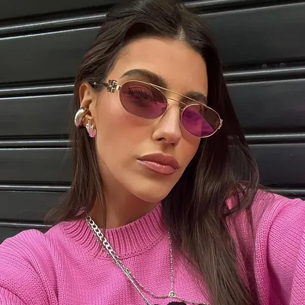 Kính Mát Nữ Miu Miu 0MU54ZS ZVN50D53 Màu Hồng