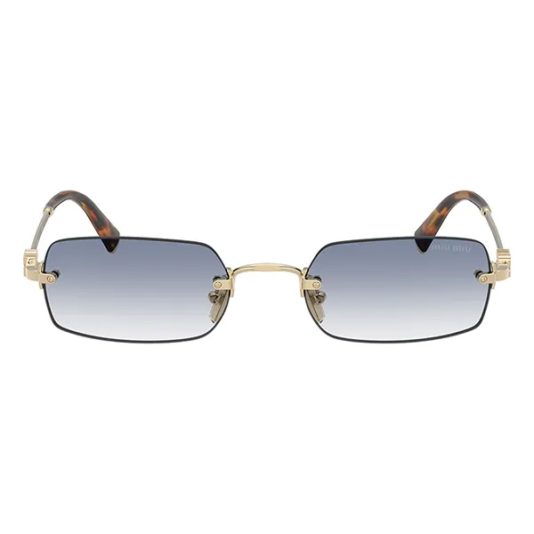 Kính Mát Nữ Miu Miu Pale Gold Sunglasses B50S ZVN80O Màu Nâu Xanh