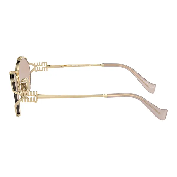 Kính Mát Nữ Miu Miu Sunglasses Pale Gold Pink 0MU 52YS ZVN20F Màu Hồng Vàng