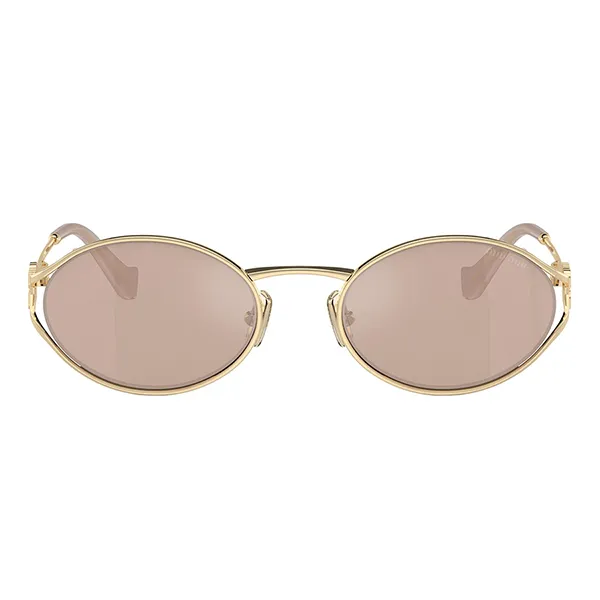 Kính Mát Nữ Miu Miu Sunglasses Pale Gold Pink 0MU 52YS ZVN20F Màu Hồng Vàng