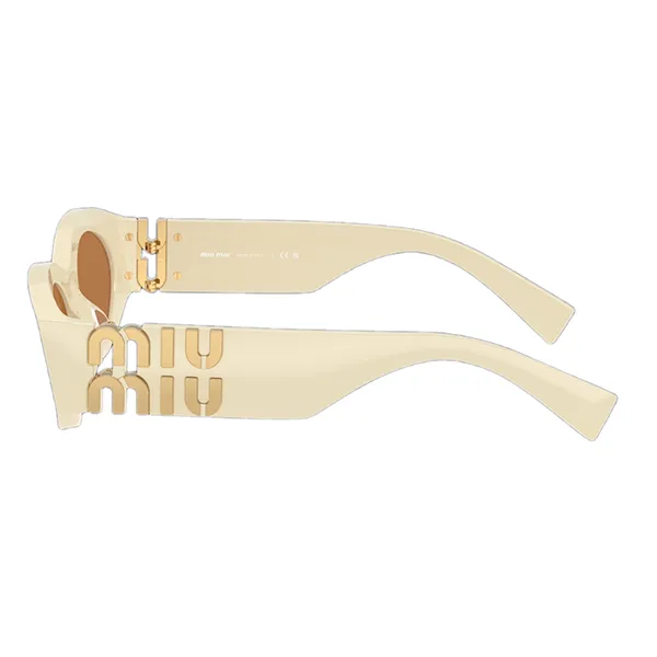 Kính Mát Nữ Miu Miu Sunglasses Woman 0MU 11WS 21D90Q Màu Cam Trắng