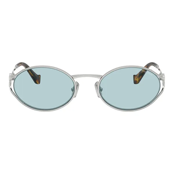 Kính Mát Nữ Miu Miu Sunglasses Woman 0MU 52YS 1BC20R Màu Xanh Bạc