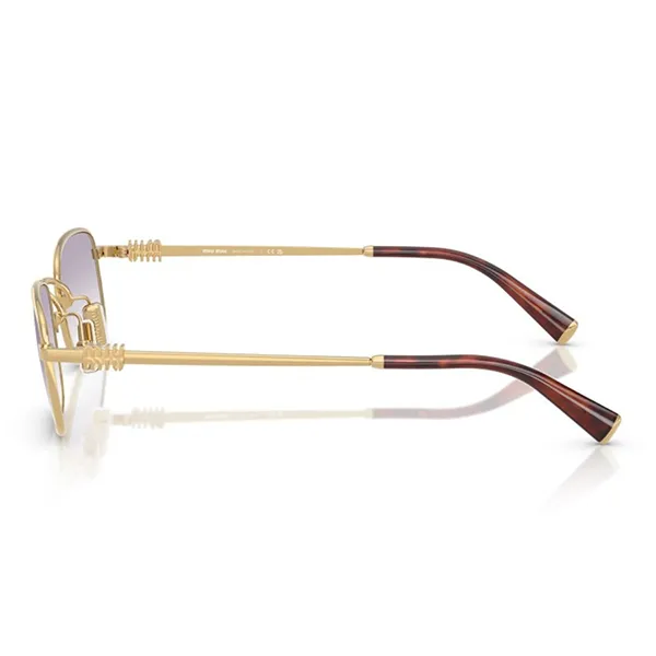 Kính Mát Nữ Miu Miu Sunglasses Woman 0MU A53S 5AK04O Màu Vàng Gold