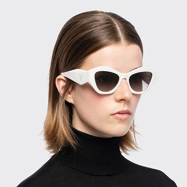 Kính Mát Nữ Prada Sunglasses 0PR 07YS Màu Xám/Trắng